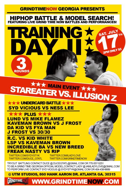 training day 2,grind time now,grindtime,rap battles,syd vicious