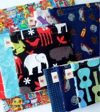 Family Snack Bag Pack in a Mix of Boy Prints