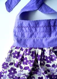 Lavender Garden Halter Dress 2T
