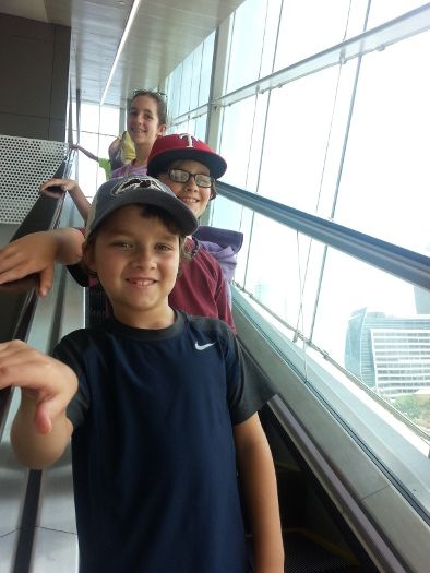 Perot Museum escalator