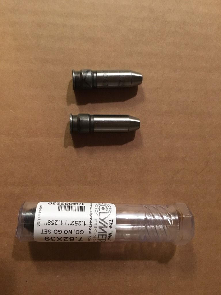 7.62x39 Clymer GO/NO Headspace Gauges
