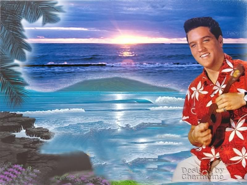 blue hawaii with ocean back ground Pictures, Images and Photos