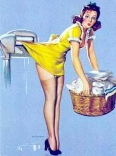 laundry pinup