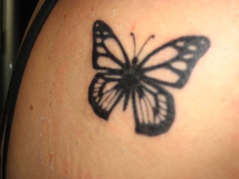 picture of butterfly tattoo. A utterfly tattoo is the