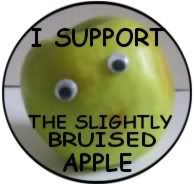 I support the slightly Bruised Apple Pictures, Images and Photos