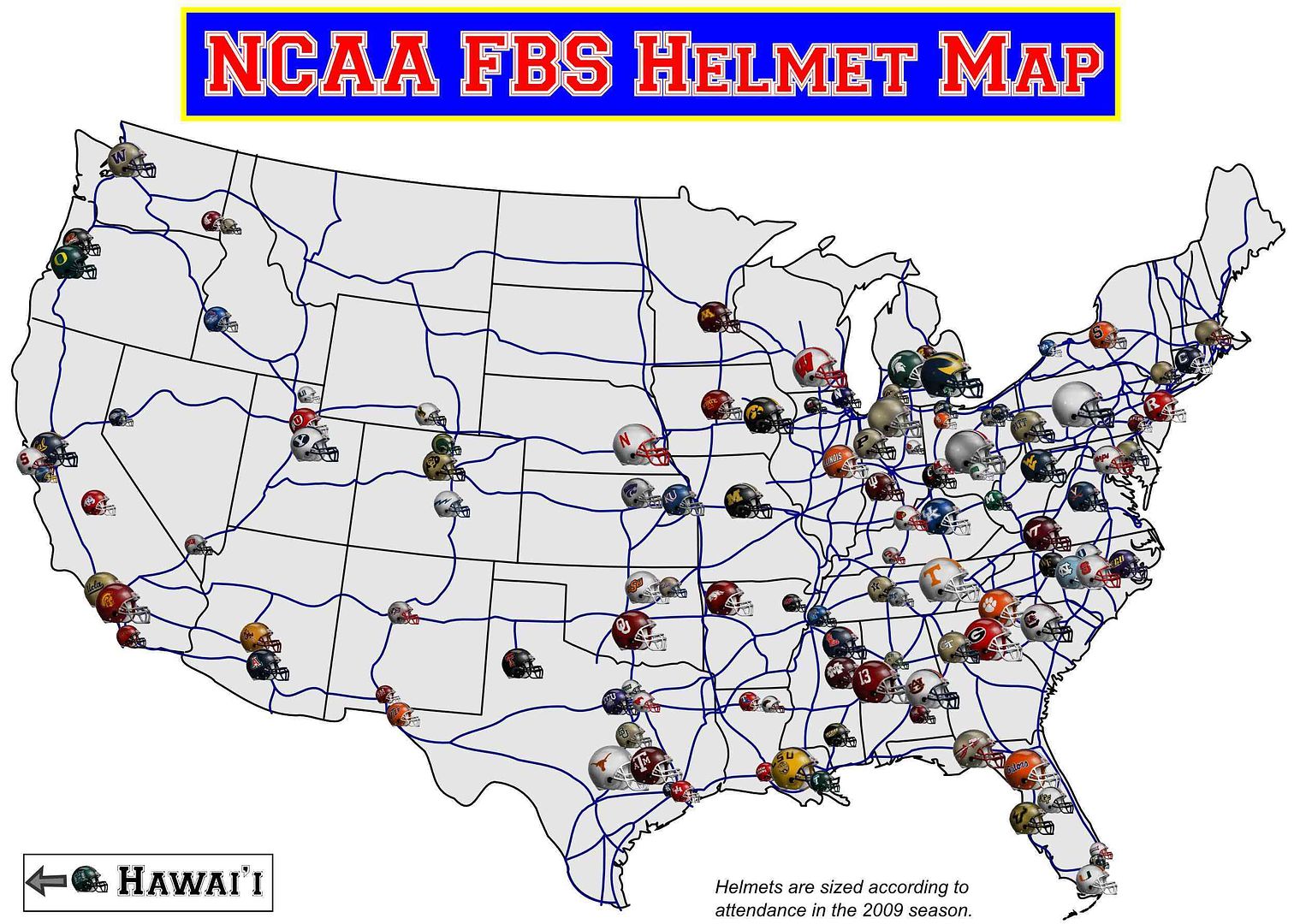 Helmet Maps :: NCAA FBS Helmet Map picture by Bluma_96 - Photobucket