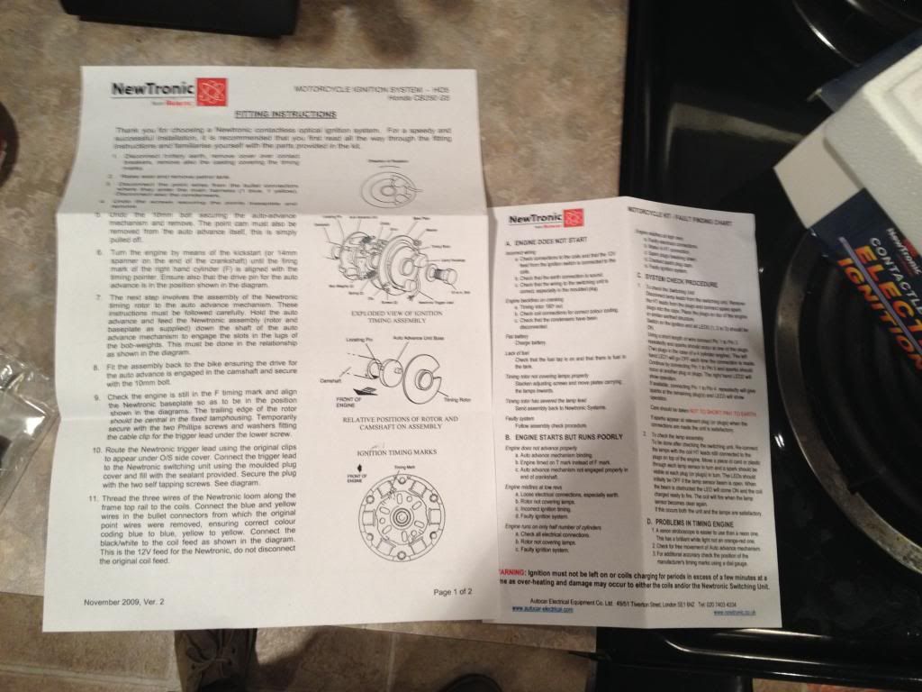 Electric Ignitions (for those of you who cannot find one) Honda Twins