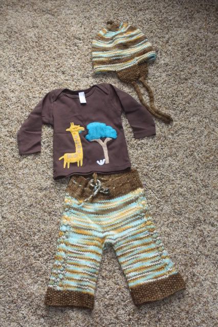 Iced Giraffes cable knit longies, shirt, & hat set! Iced Giraffes cable knit longies, shirt, & hat set!
