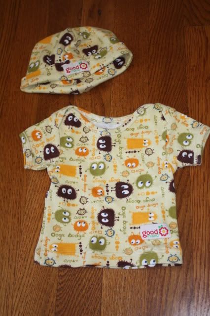 Goodmama Ooga Spice ss shirt & hat set, newborn-3months Goodmama Ooga Spice ss shirt & hat set, newborn-3months