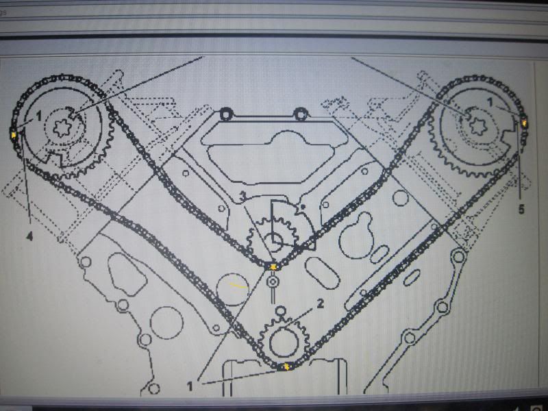 Mercedes e350 timing marks #4