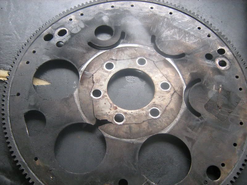 i found this pic of a cracked flex plate is this what i'll find if mines cracked and can it be easily seen before parts are removed