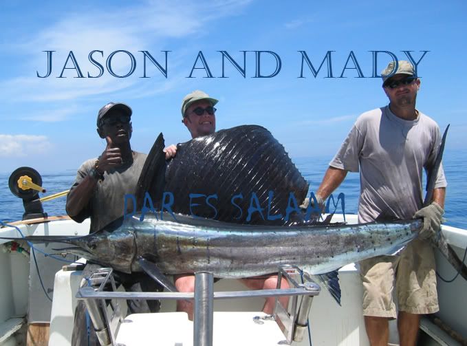 
- Sailfish
- Place: Zanzibar Channel
- Boat: Kelly II
- Skipper: Maddalena Martinengo
- Mate: Jason Alexiou, Bernard