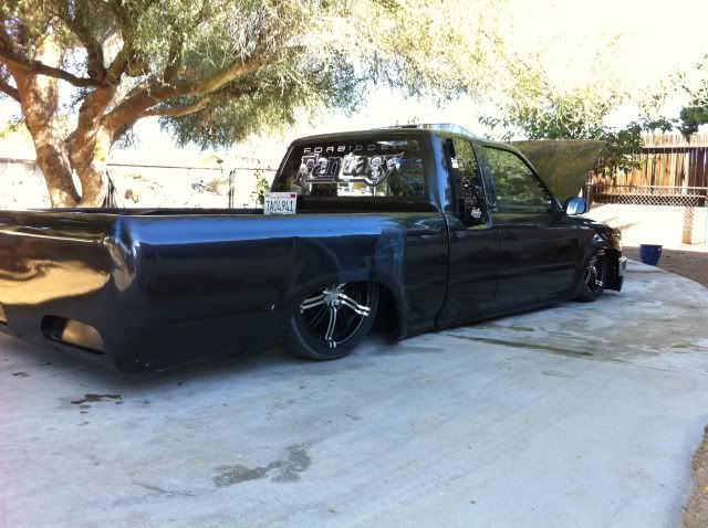 bagged and bodied toyota truck #1