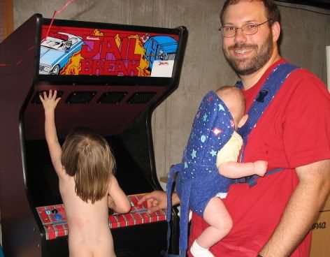 Summer of 2006 with my then 3 year old playing nude little stinker