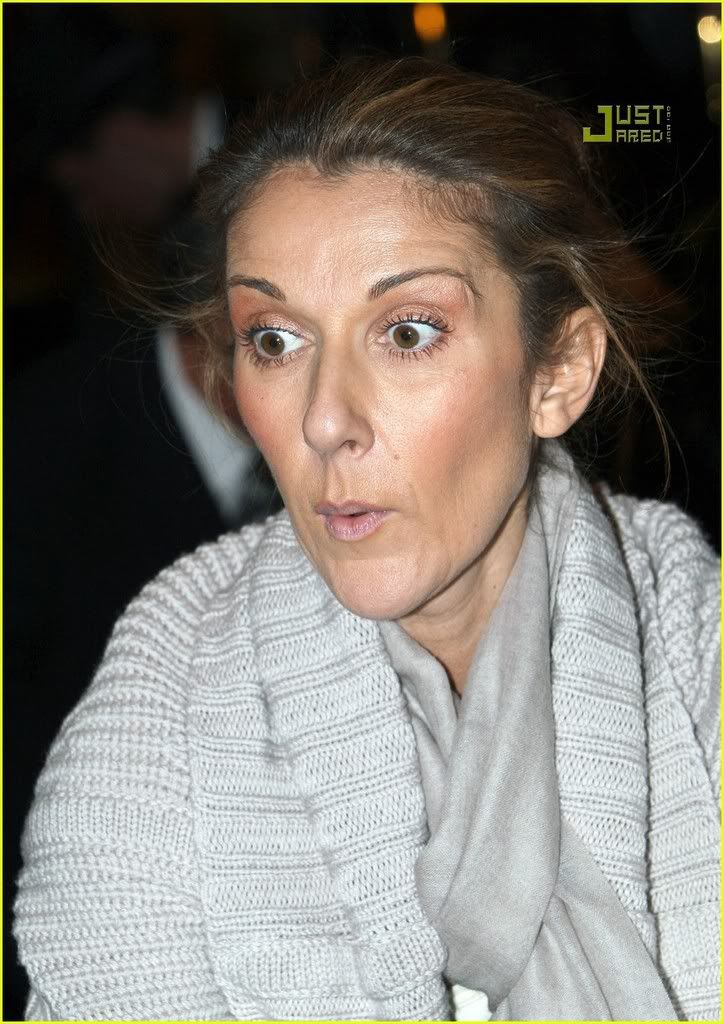 Celine Dion is a horsefaced meanie who banned a site dedicated to pictures of her