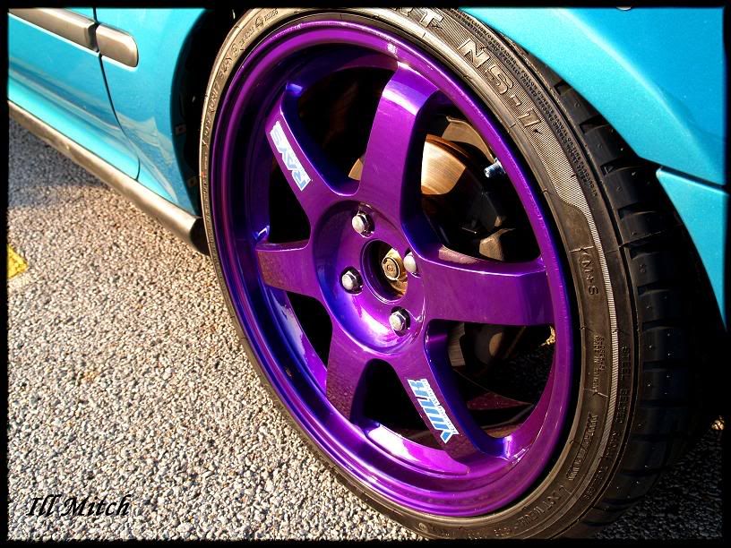 purple wheels honda