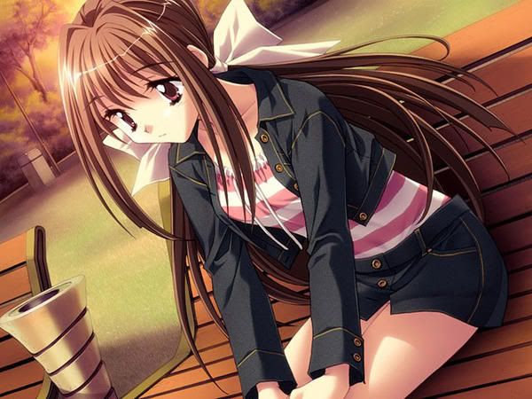Anime Girl With Brown Hair Image