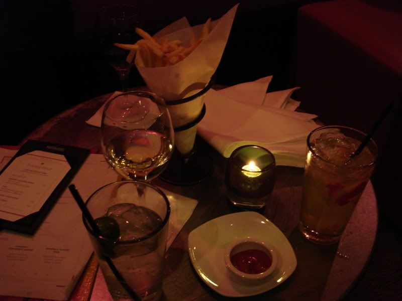 Cocktails by candlelight at Vermilion