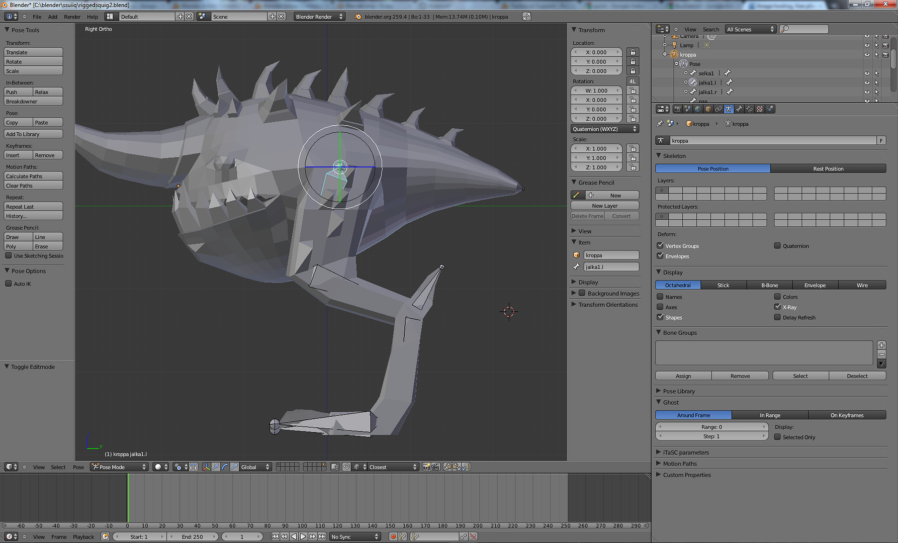 Armature xray not working properly Technical Support Blender