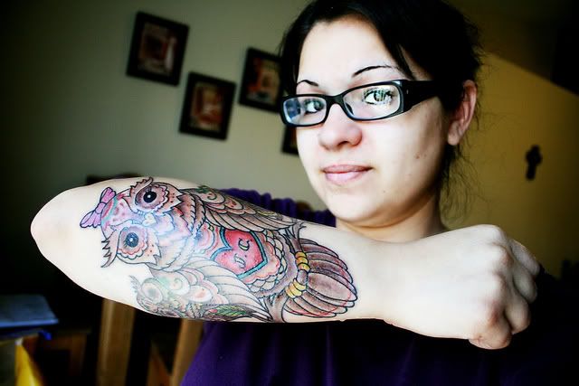 Tattoo Symbols - Popular Tattoo Owl and Motifs -038
