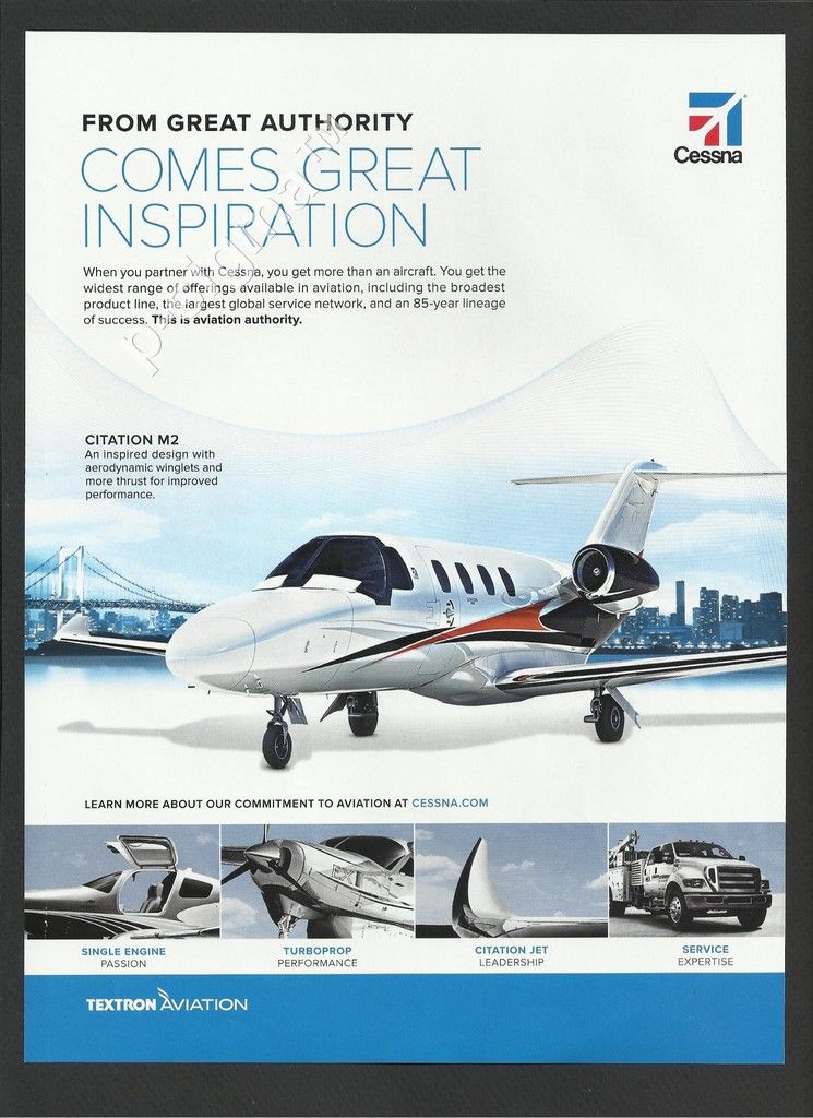 Cessna Citation M2 Print Ad Ebay