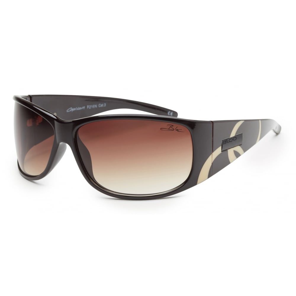 BLOC CAPRICORN F216 Womens Sunglasses CHOC & CREAM DECO / BROWN ...