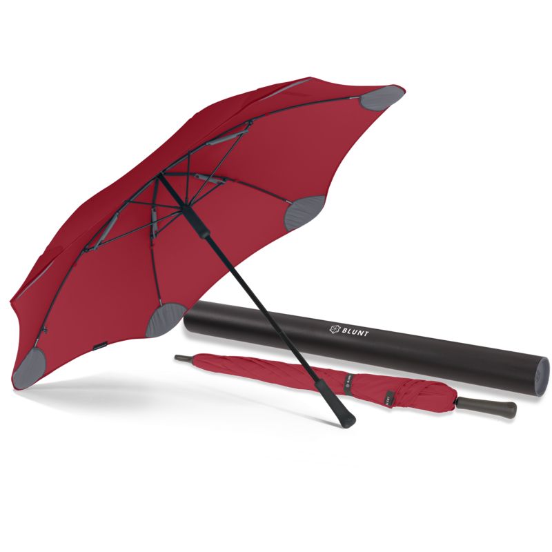 2 YEAR Warranty BLUNT Classic BLUE Large Storm Resistent Stick Umbrella