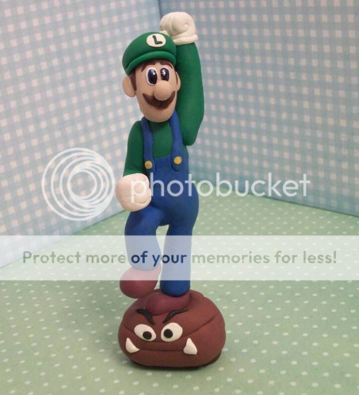 Super Mario Brothers Luigi and all! POTTERY, CERAMICS, POLYMER CLAY
