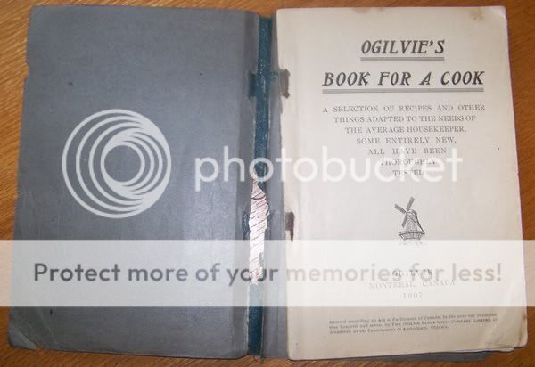 ANTIQUE 1907 OGILVIES FLOUR MILL BOOK FOR A COOK ADVERTISING PICTURES 