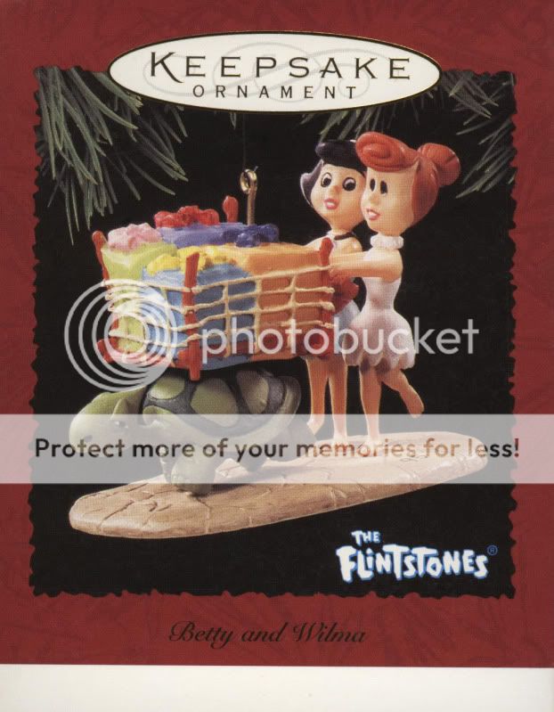 The Flintstones Wilma Betty Hallmark Ornament NIB 1995  